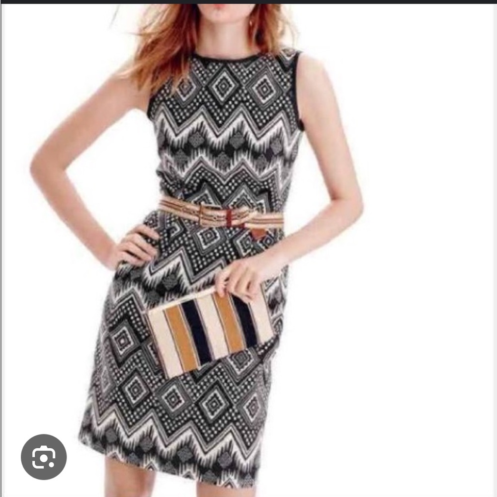 J Crew Geo Print Dress